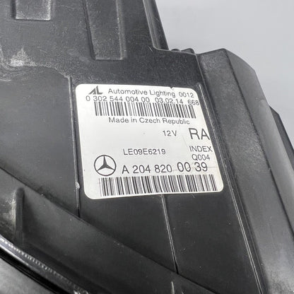 A2048200039 MERCEDES BENZ C250 HEADLIGHT RIGHT PASSENGER 2012 13 2014 HALOGEN A2048200039