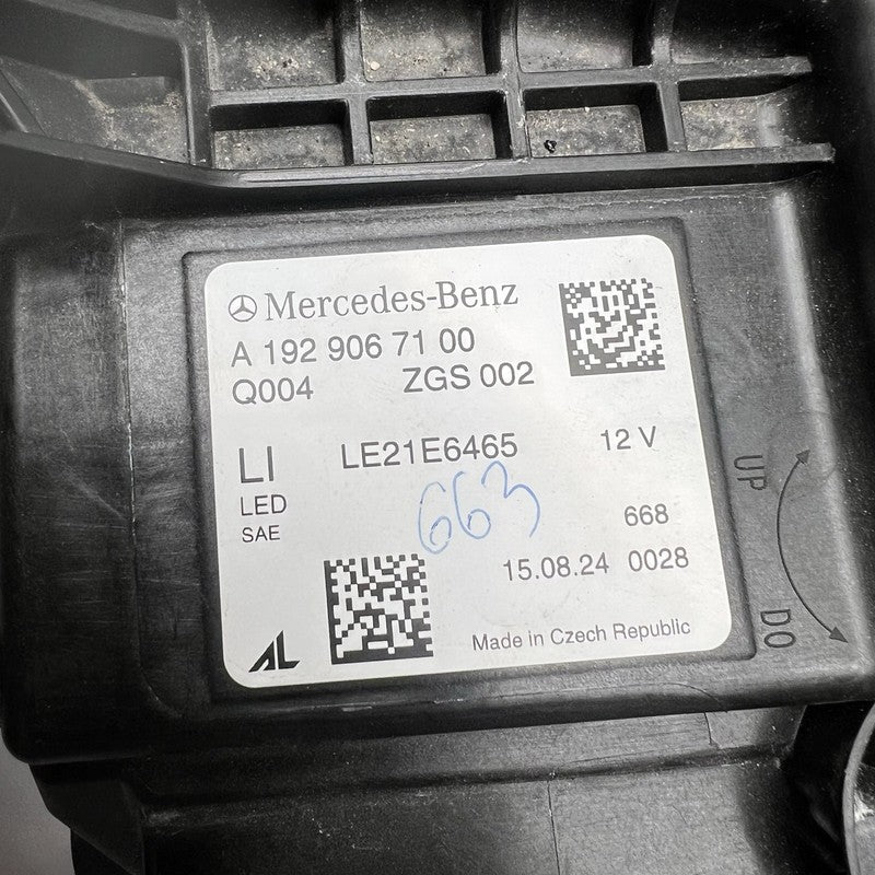 A1929067100 MERCEDES BENZ AMG GT C192 HEADLIGHT LEFT DRIVER 2024 OEM A1929067100 DAMAGED 