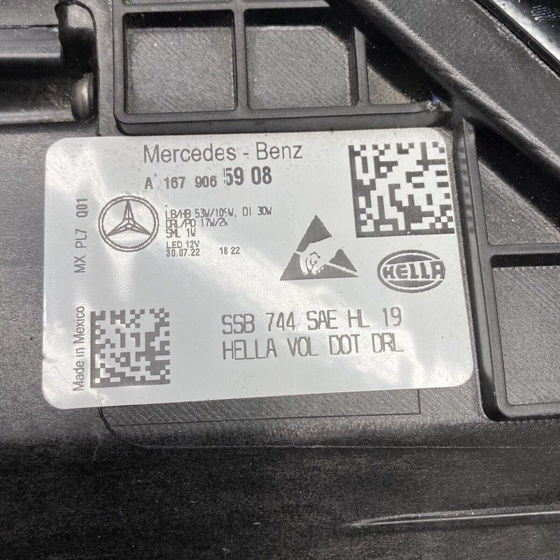 MERCEDES BENZ GLE350 HEADLIGHT LEFT DRIVER MULTIBEAM LED 2020 2021 202