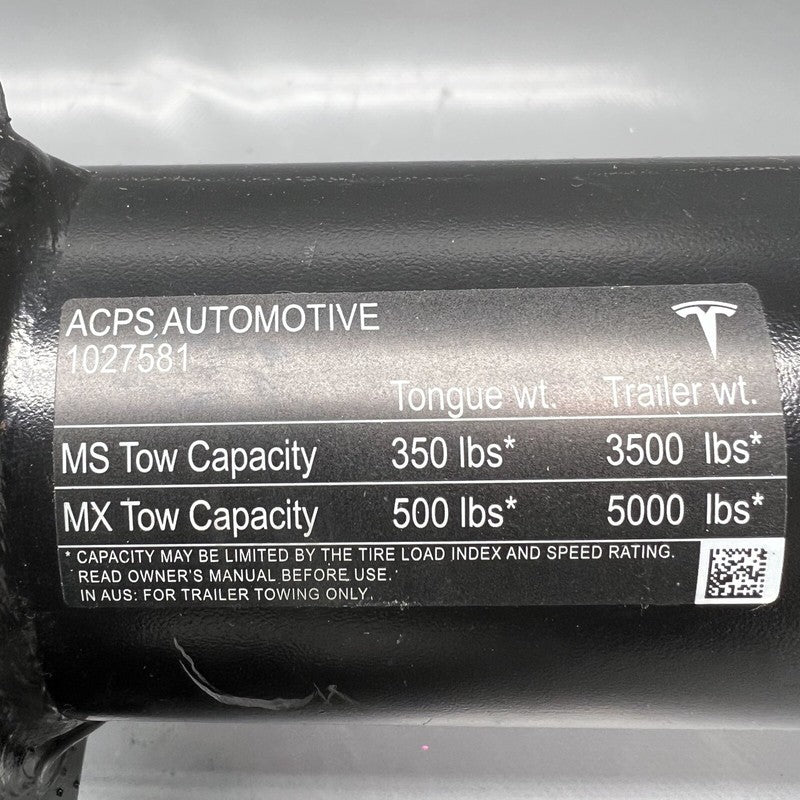 1027581-00-H TESLA MODEL X TOW HITCH REAR 2022 2023 2024 OEM 1027581-00-H