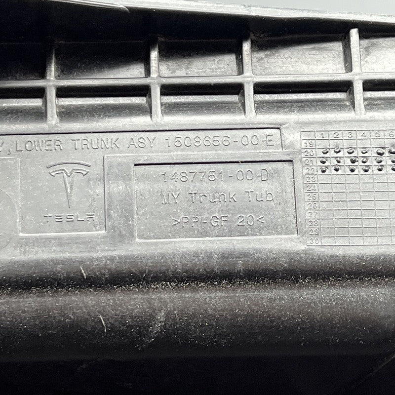 1508656-00-E TESLA MODEL Y TRUNK CARGO STORAGE REAR 2020 2021 2022 2023 OEM 1508656-00-E