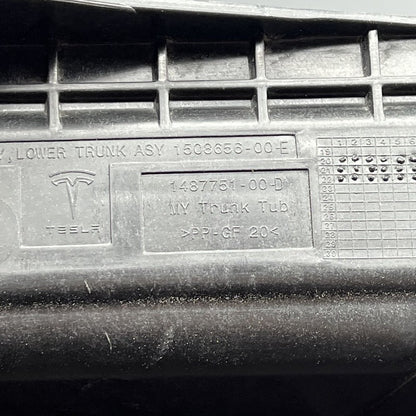 1508656-00-E TESLA MODEL Y TRUNK CARGO STORAGE REAR 2020 2021 2022 2023 OEM 1508656-00-E