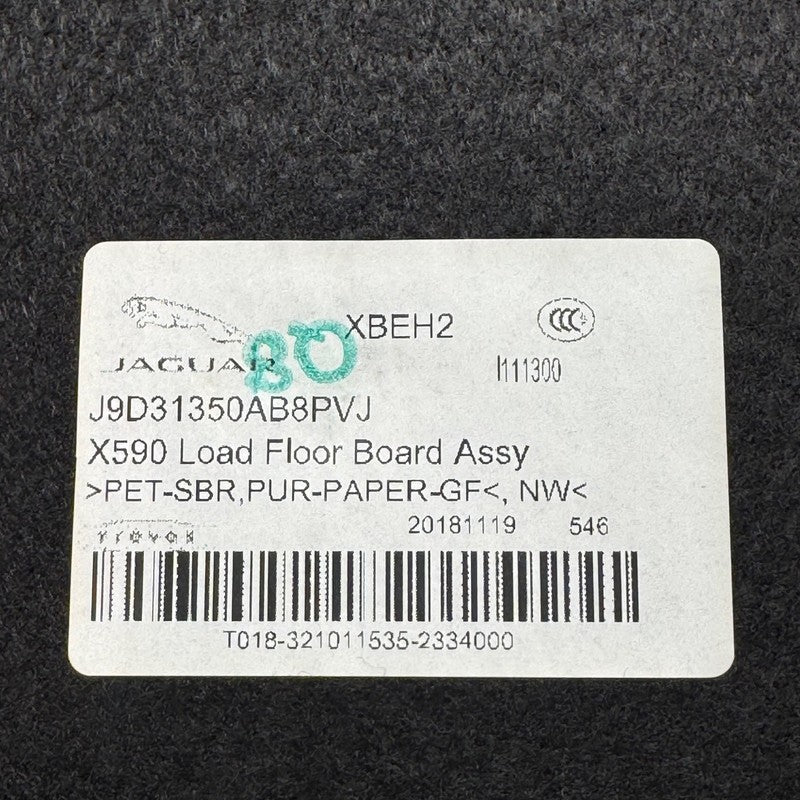 JAGUAR I-PACE REAR BOOT MAT CARPET 2019 2020 OEM J9D31350AB8PUJ
