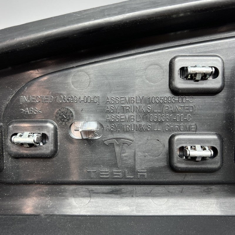 1035993-00-C TESLA MODEL X TRUNK SILL PLASTIC PANEL 2016 2017 2018 2019 2020 OEM 1035993-00-C