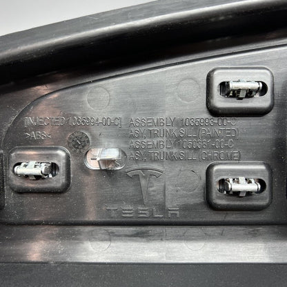 1035993-00-C TESLA MODEL X TRUNK SILL PLASTIC PANEL 2016 2017 2018 2019 2020 OEM 1035993-00-C