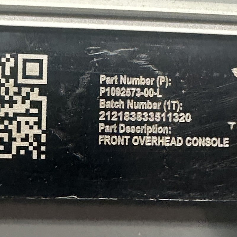 1092573-00-L TESLA MODEL 3 OVERHEAD CONSOLE DOME LIGHT 2017 2018 2019 2020 2021 2022 2023