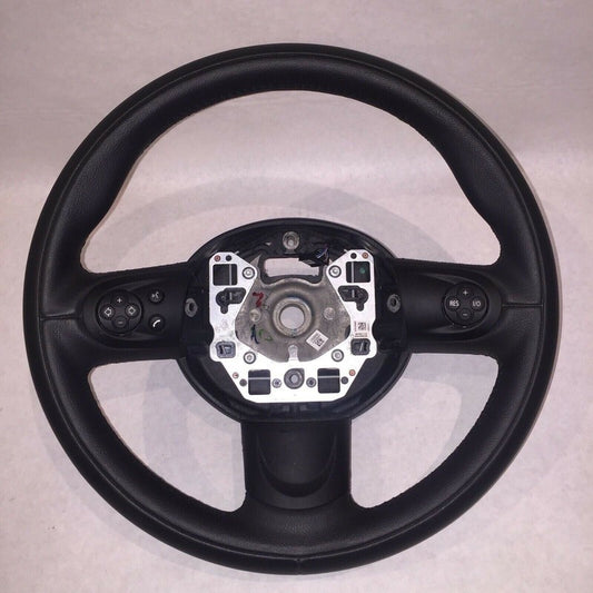 6772148 BMW 328 335 STEERING WHEEL E90 E91 4-DOOR SEDAN BLACK LEATHER OEM