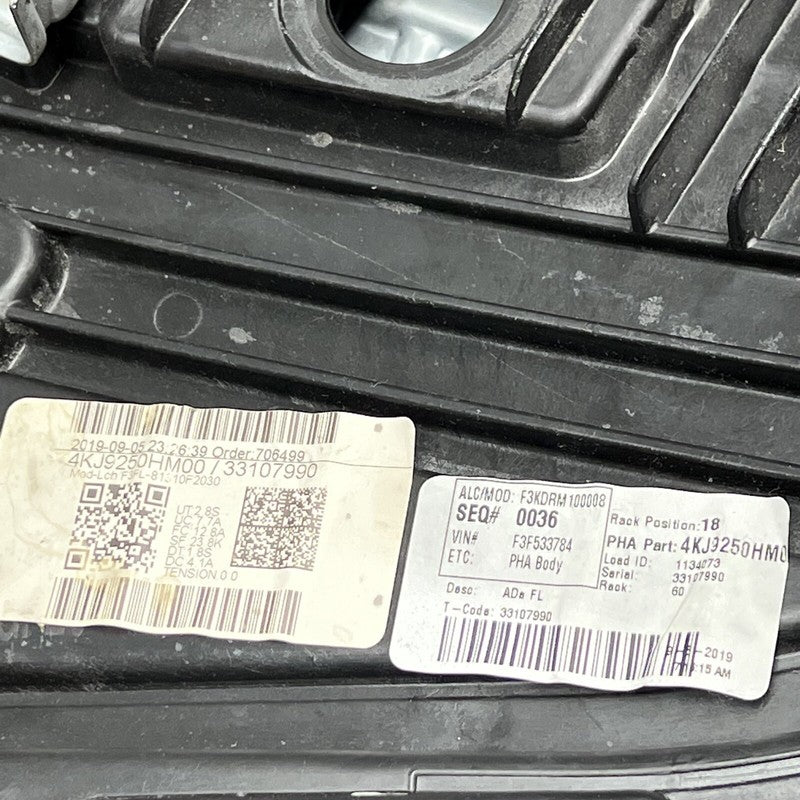 4KJ9250HM HYUNDAI ELANTRA DOOR WINDOW REGULATOR LEFT FRONT 2017 2018 2019 2020 4KJ9250HM