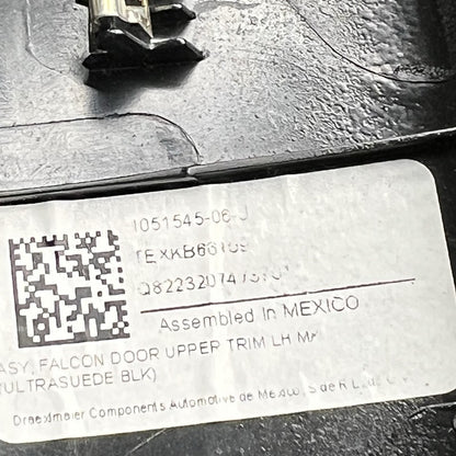 1051545-06-J TESLA MODEL X FALCON DOOR UPPER TRIM LEFT 2016 2017 2018 2019 2020 1051545-06-J