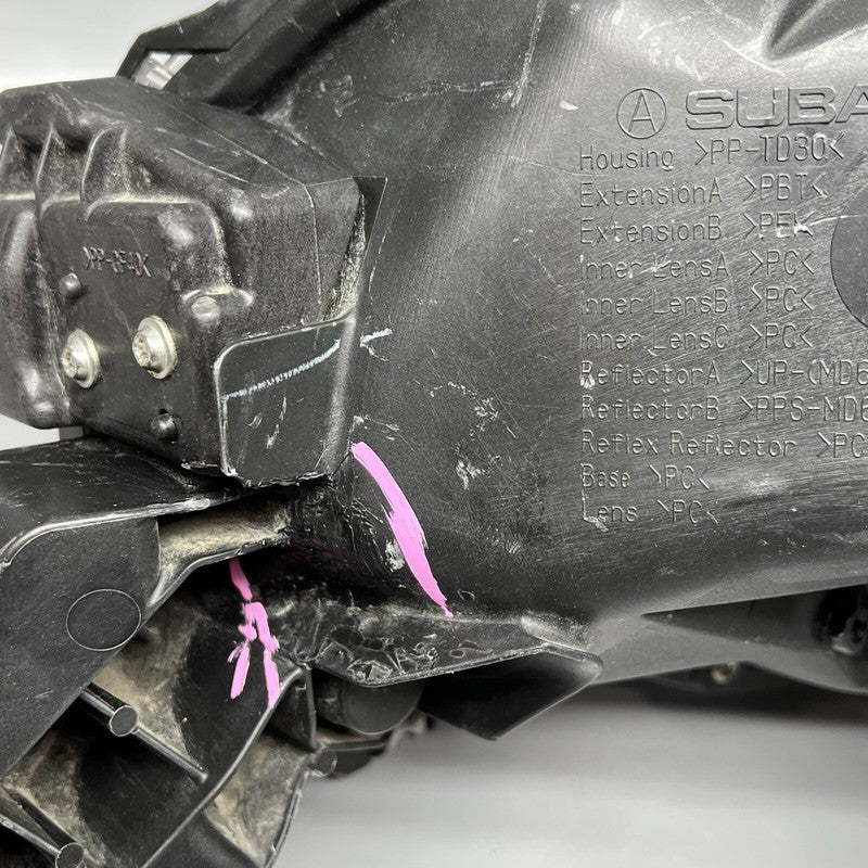 SUBARU LEGACY OUTBACK HEADLIGHT RIGHT PASSENGER 2015 2016 2017 LED OEM 