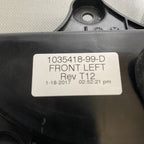 1035418-99-D TESLA MODEL X DOOR HANDLE LEFT FRONT 1035418-99-D OEM 2015 2016 2017