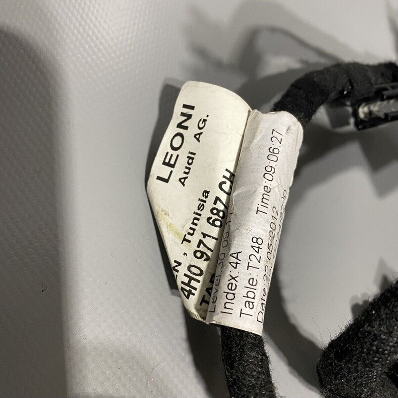 4H0971687CH AUDI A8 DOOR REAR WIRE HARNESS S8 2011 2012 2013 2014 2015 2016 2017 2018 OEM