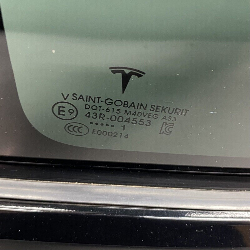 1034906-01-i TESLA MODEL X QUARTER GLASS LEFT REAR 2016 2017 2018 2019 2020 OEM 1034906-01-i
