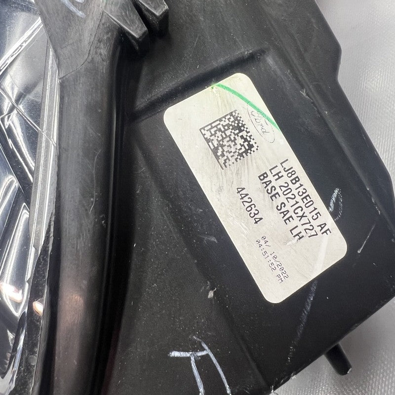 LJ8B13E015AF FORD MUSTANG MACH E BASE HEADLIGHT LEFT DRIVER LED 2021 2022 2023  LJ8B13E015AF