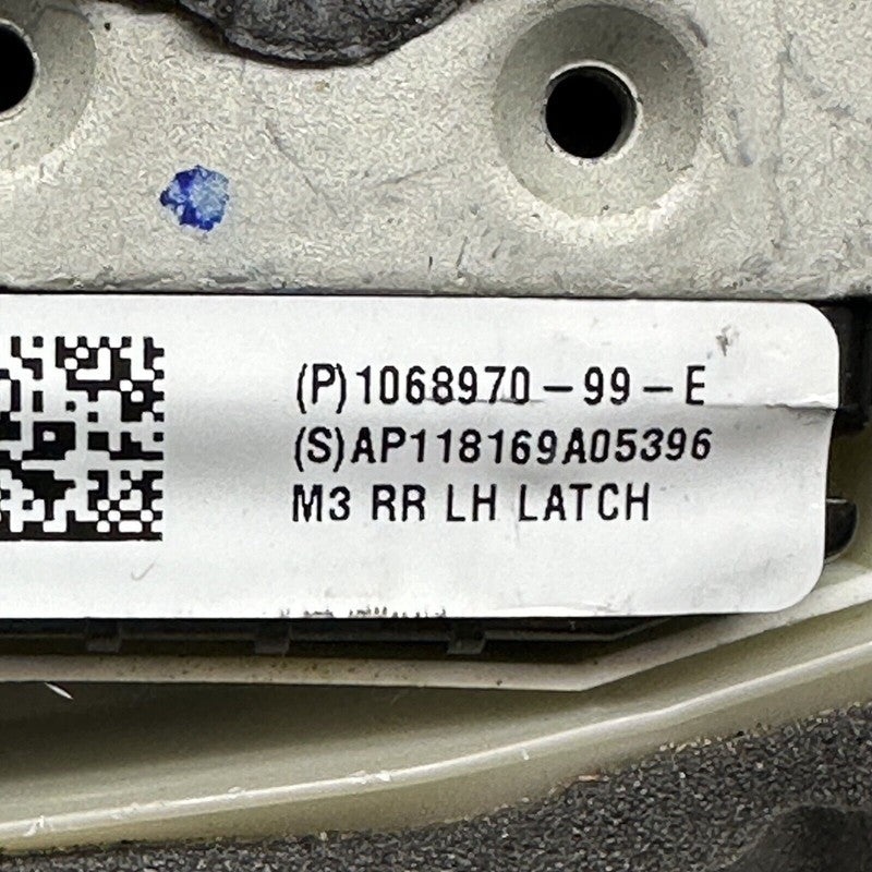 1068970-99-E TESLA MODEL 3 DOOR LOCK LATCH LEFT REAR 2017 18 19 20 21 2022 OEM 1068970-99-E