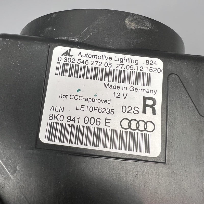 AUDI A4 HEADLIGHT RIGHT PASSENGER S4 2013 2014 2015 2016 XENON OEM 8K0