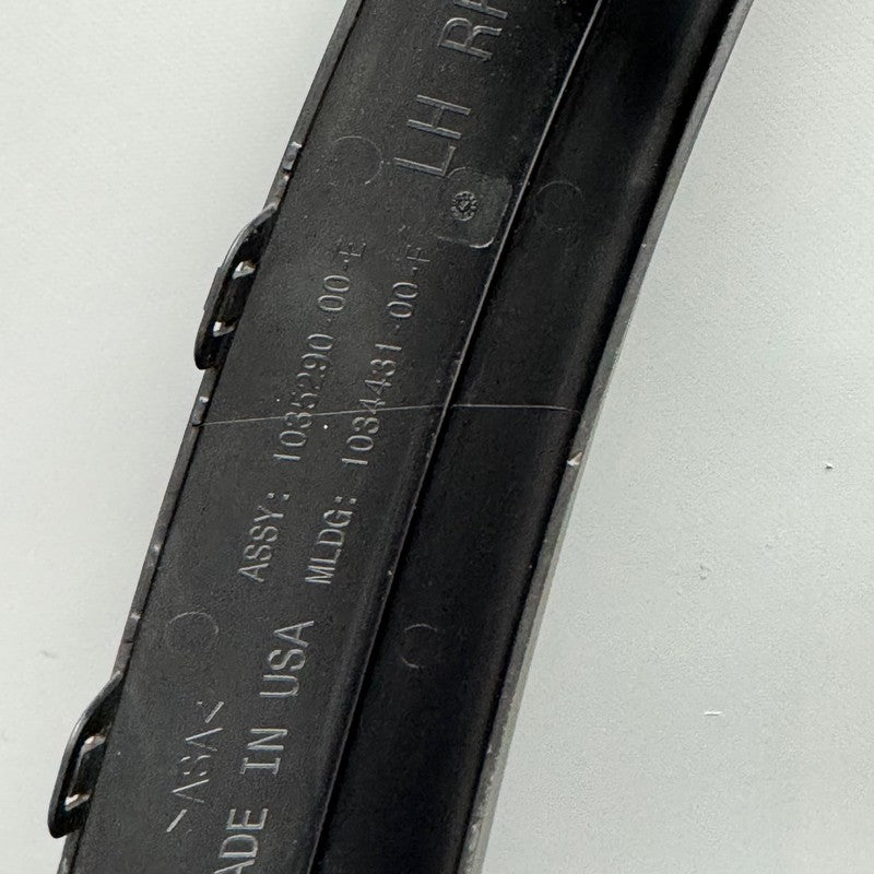 1035290-00-E TESLA MODEL X WHEEL FLARE MOLDING LEFT REAR 2016 2017 2018 2019 2020 OEM 