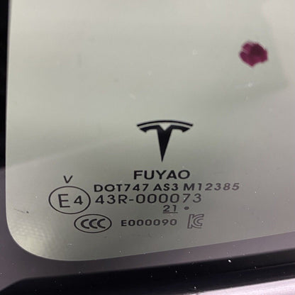1495740-99-H TESLA MODEL Y QUARTER GLASS LEFT REAR 2020 2021 2022 2023 OEM 1495740-99-H