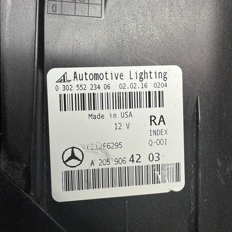 a2059064203 MERCEDES BENZ C300 HEADLIGHT C400 RIGHT PASSENGER 2015 2016 2017 2018 LED OEM