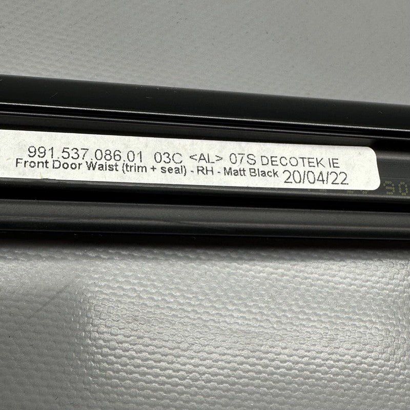 99153708601 PORSCHE 911 CAYMAN 718 DOOR MOLDING RIGHT FRONT 2017-2023 OEM 99153708601