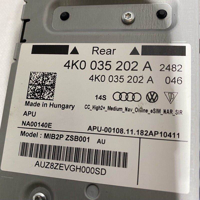 AUDI A6 RADIO CONTROL UNIT A7 4K0035202A 2017 2018 2019 2020 2021 OEM