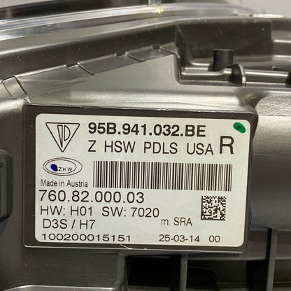 95B941032BE PORSCHE MACAN HEADLIGHT RIGHT PASSENGER 95B941032BE 2015 2016 2017 XENON OEM 
