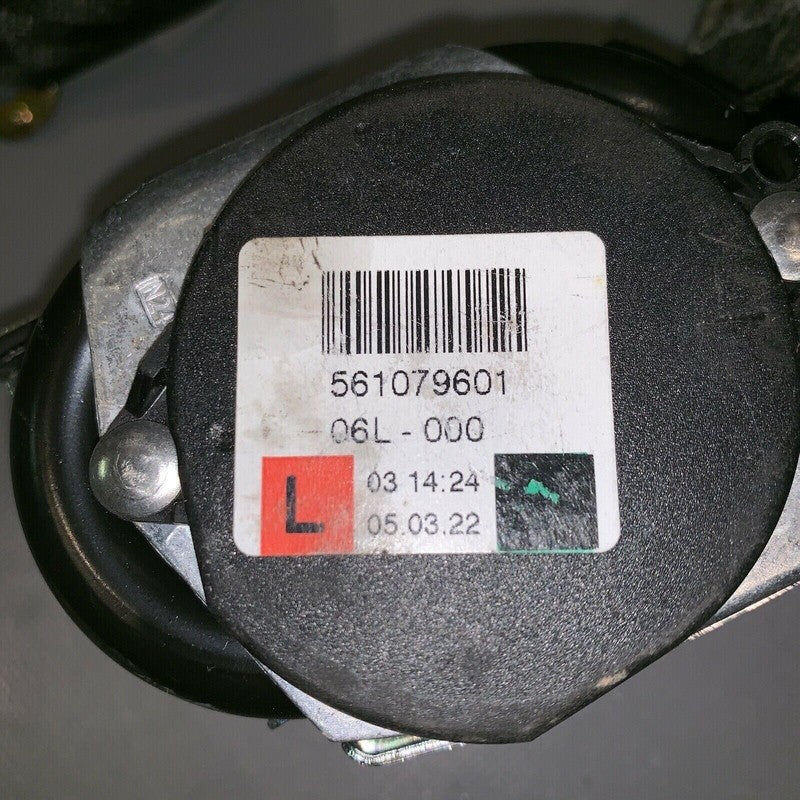 3B1857705e VOLKSWAGEN PASSAT SEAT BELT LEFT FRONT 2002 2003 2004 2005 BLACK OEM