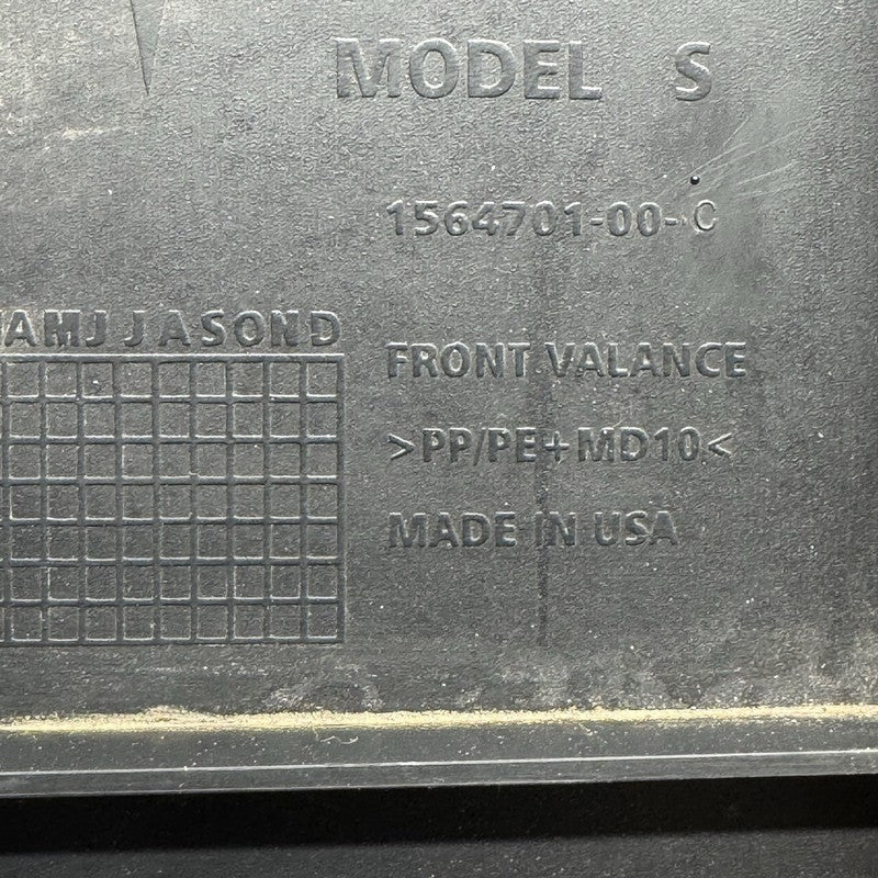 1564701-00-C TESLA MODEL S PLAID FRONT BUMPER LOWER SPLASH COVER 2021 2022 2023 2024 OEM