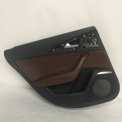 AUDI A6  DOOR TRIM PANEL LEFT REAR 2015 2016 BLACK BROWN OEM