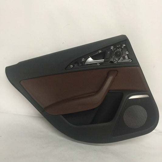 AUDI A6  DOOR TRIM PANEL LEFT REAR 2015 2016 BLACK BROWN OEM