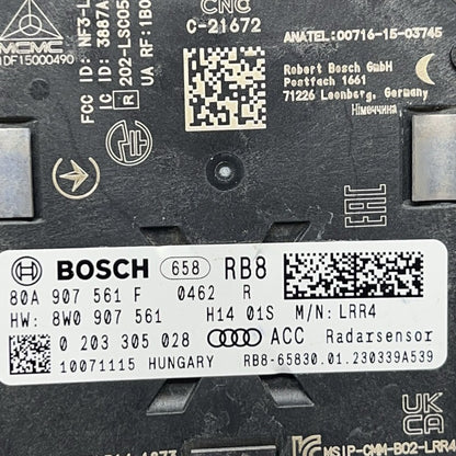 8W0907561F AUDI A4 A5 CRUISE CONTROL DISCTANCE SENSOR 2021 2022 2023 2024 OEM 8W0907561F