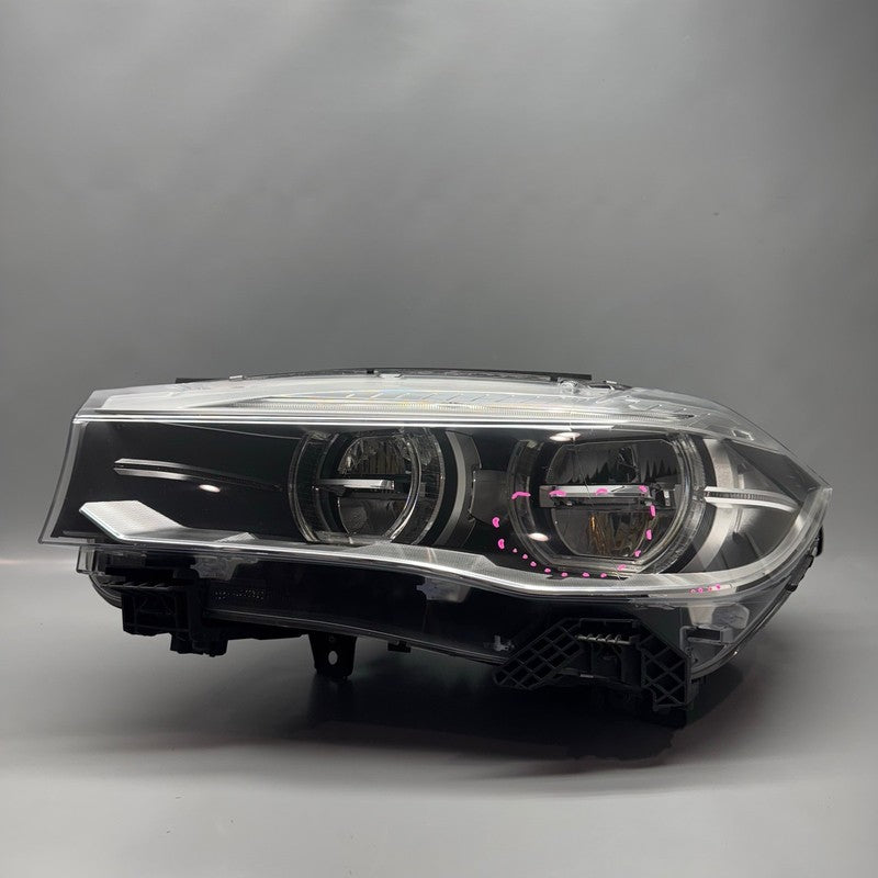 BMW X5 X6 HEADLIGHT LEFT DRIVER 2016 2017 2018 2019 LED ADAPTIVE OEM 7