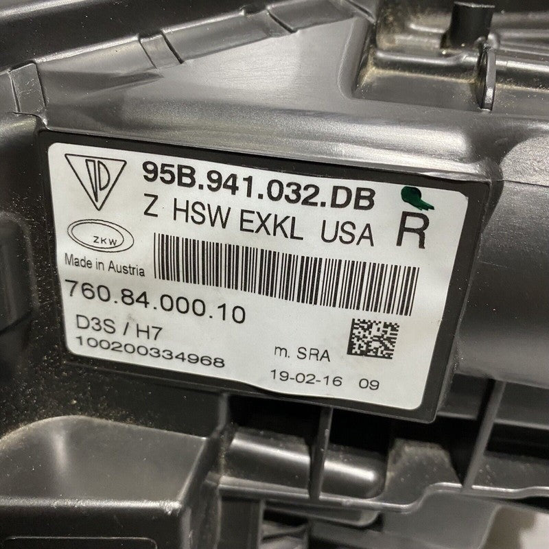 95B941032DB PORSCHE MACAN GTS HEADLIGHT RIGHT SIDE BI-XENON OEM 95B941032DB 2015 2016 2017