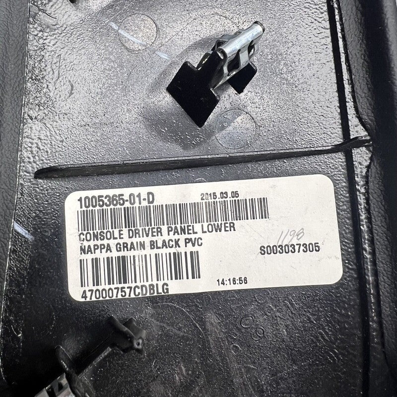 1005365-01-D TESLA MODEL S CENTER CONSOLE TRIM LEFT 2015 16 17 18 19 20 2021 OEM 1005365-01-D