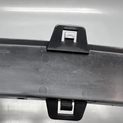 1047360-00-G TESLA MODEL X FASCIA GRILLE CLOSING PANEL 2016 17 18 19 2020 OEM 1047360-00-G