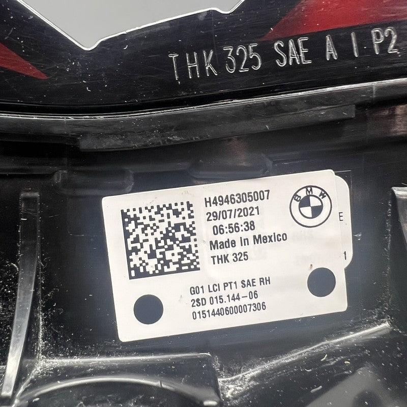 H4946305007 BMW X3 TAIL LIGHT RIGHT PASSENGER 2022 2023 2024 OEM H4946305007