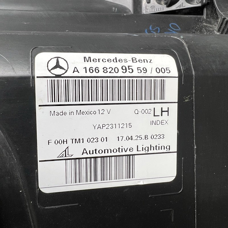 A1668209559 MERCEDES BENZ GLS 350 HEADLIGHT LEFT DRIVER 2016 2017 2018 2019 HALOGEN OEM