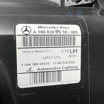 A1668209559 MERCEDES BENZ GLS 350 HEADLIGHT LEFT DRIVER 2016 2017 2018 2019 HALOGEN OEM