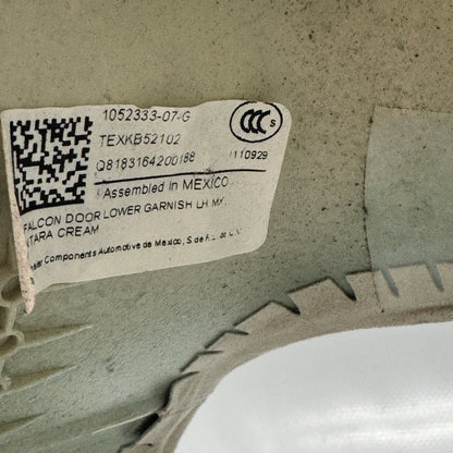 1052333-07-G TESLA MODEL X FALCON DOOR LOWER GARNISH LEFT 2016 2017 2018 2019 2020 OEM