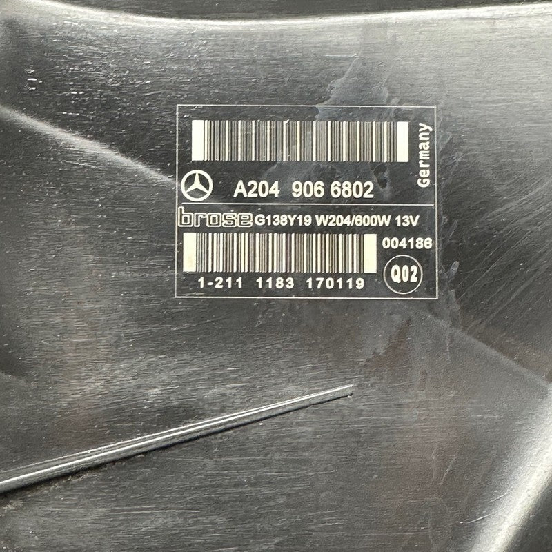 MERCEDES BENZ C250 COOLING RADIATOR FAN 2012 2013 2014 OEM A2049066802