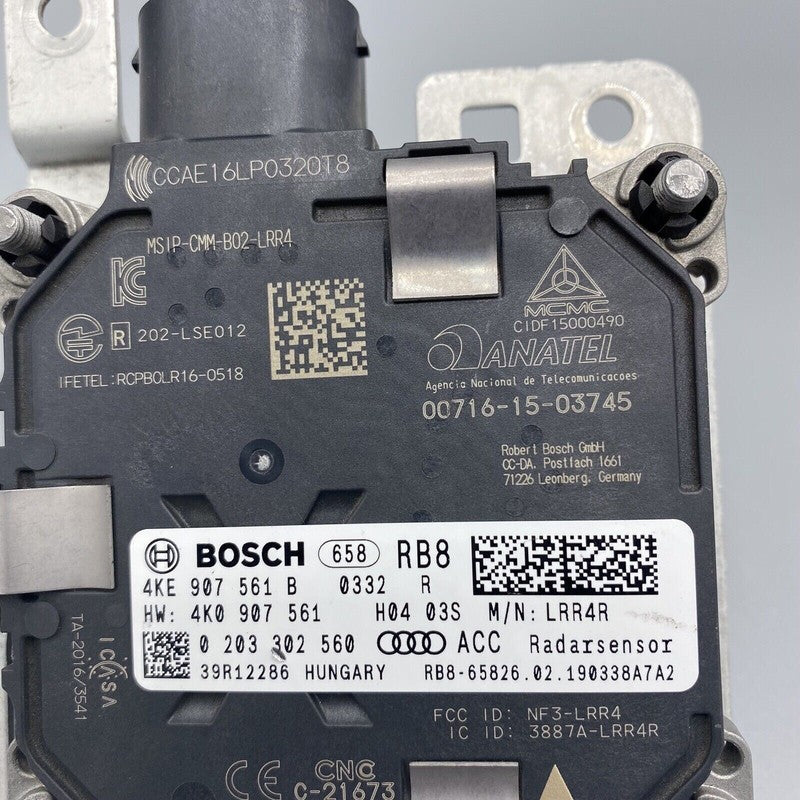 4KE907561B AUDI E-TRON ADAPTIVE RADAR SENSOR 4KE907561B 2019 2020 OEM