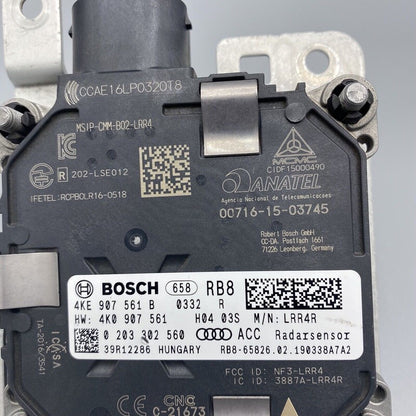 4KE907561B AUDI E-TRON ADAPTIVE RADAR SENSOR 4KE907561B 2019 2020 OEM