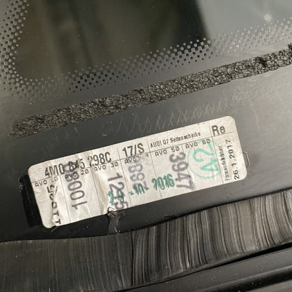 4M0845298C AUDI Q7 QUARTER PANEL GLASS 4M0845298C 2016 2017 2018 2019 2020 OEM