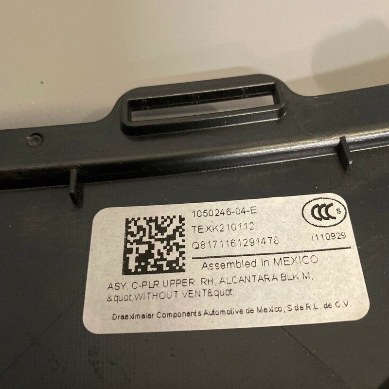 1050246-04-E TESLA MODEL X C-PILLER UPPER RIGHT QUARTER TRIM  2016 2017 2018 2019 OEM