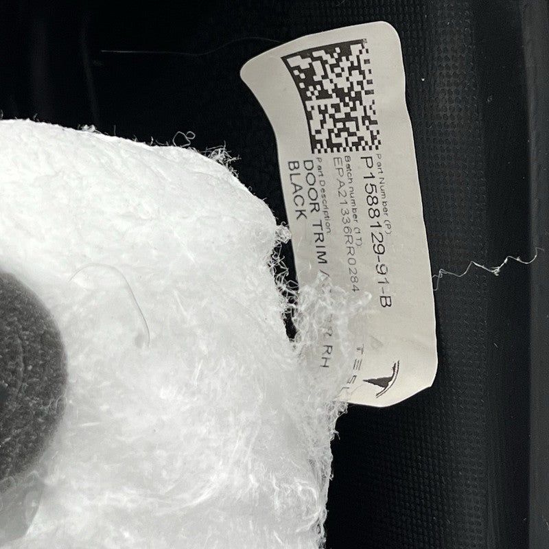 1588129-91-B TESLA MODEL 3 DOOR PANEL RIGHT REAR 2017 2018 2019 2020 2021 2022 2023 OEM