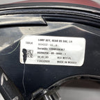 TESLA MODEL X TAIL LIGHT LEFT DRIVER 1034333-00-B 2016 2017 2018 2019 