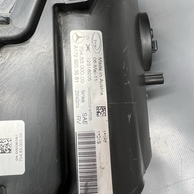 A1728203561 MERCEDES BENZ SLK55 HEADLIGHT LEFT DRIVER 2012 2013 2014 2015 OEM A1728203561