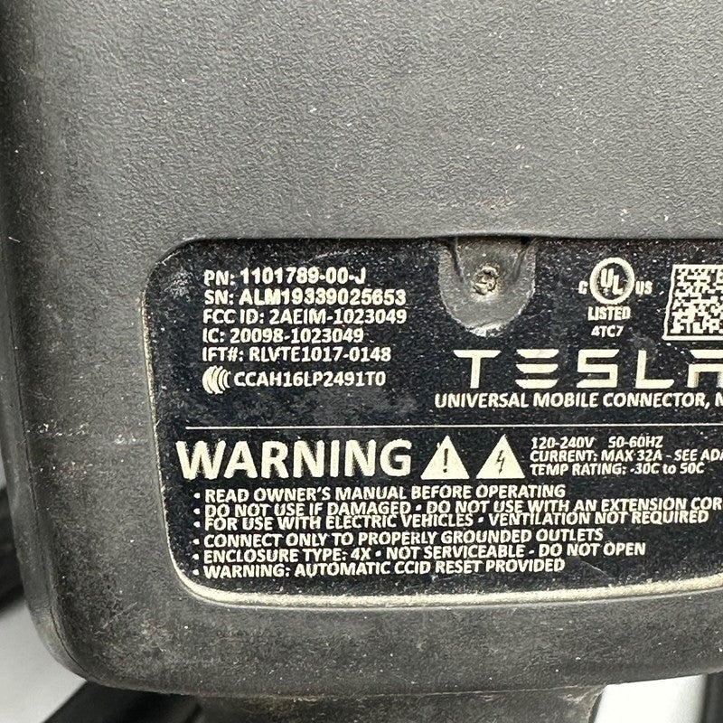 1101789-00-M TESLA MODEL 3 S X CHARGING UNIVERSAL MOBILE CONNECTOR GEN 2 1101789-00-M