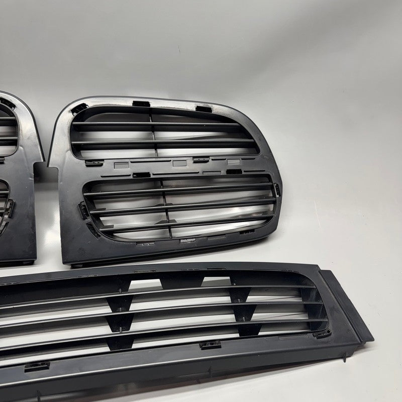 PORSCHE CAYENNE FRONT BUMPER LOWER AND SIDE GRILLES 2008 2009 2010 OEM