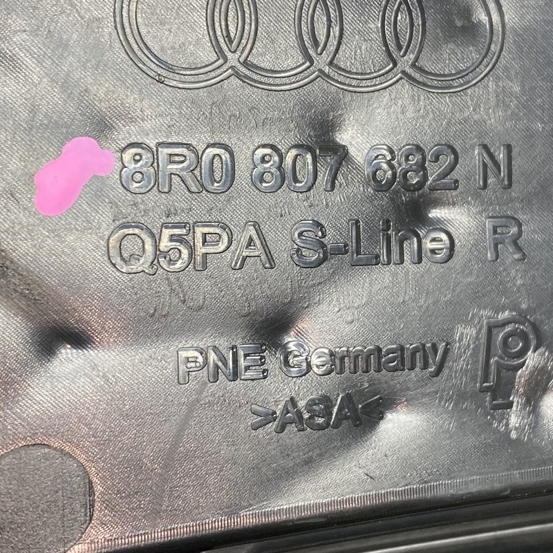8R0807682N AUDI Q5 FRONT BUMPER LOWER RIGHT GRILLE 8R0807682N 2013 2014 2015 2016 2017 OEM